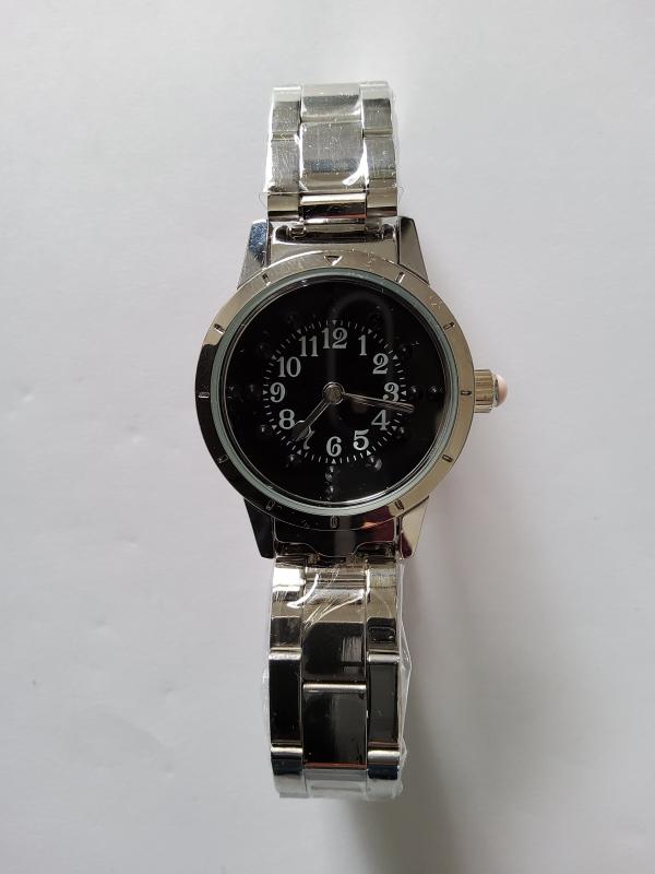 Bayan%20Kabartma%20Saat%20-%20Siyah%20Kadran-Çelik%20Kordon