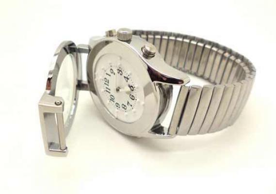 Unisex Kabartma Saat - Beyaz Kadran-Gümüş Yaylı Çelik Kordon