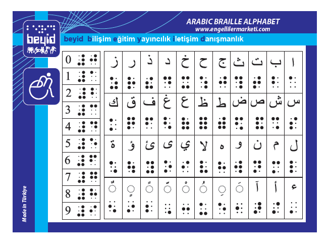 ARAPÇA BRAILLE ALFABE