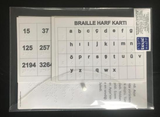 BRAILLE ÖĞRETİM KARTLARI SETİ