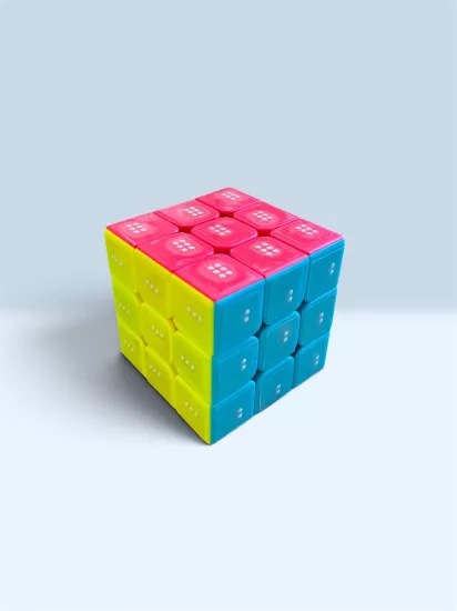 Kabartma Puzzle Zeka Küpü- Renkli